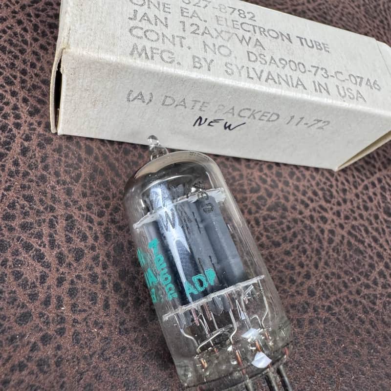 Sylvania Mil Spec USA 12AX7 Vaccuum Tube USA - 1971 image 1