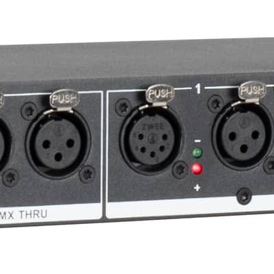 American DJ D4 Branch RM Rack Mount 4-Way DMX Distributor w/XLR IO Jack+4 Cables image 11
