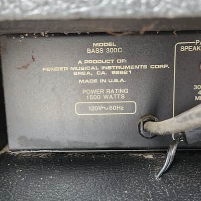 Fender BXR BASS300C Bass Combo Amplifier image 8