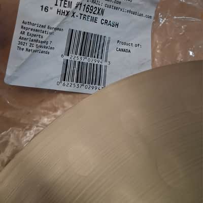 Sabian 16" HHX X-treme Crash Cymbal 2001 - Present - Natural image 2