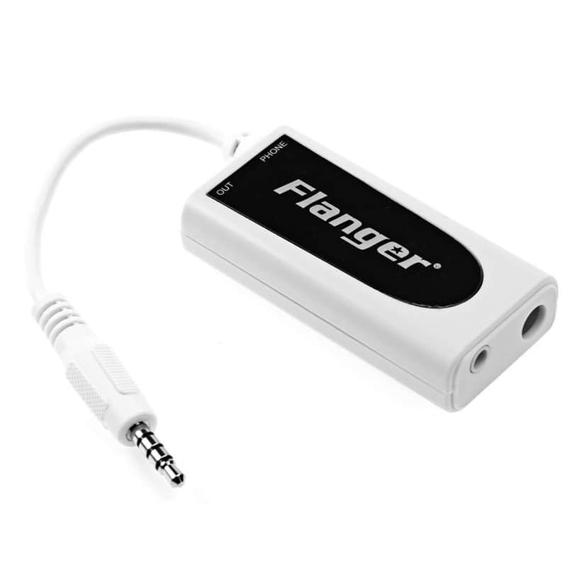 Flanger FC-21 Electric Guitar Bass to Smart Phone Connector Converter to Smart Phones Interface image 1