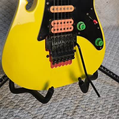 1987 Ibanez JEM777-DY Steve Vai Signature w/OHSC Great Shape!- Desert Sun Yellow image 5