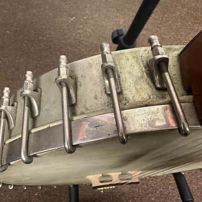 Used A.C. Fairbanks Co. Makers Boston, MASS. 5 String Banjo Late 1890s?? Open Back AS IS image 14