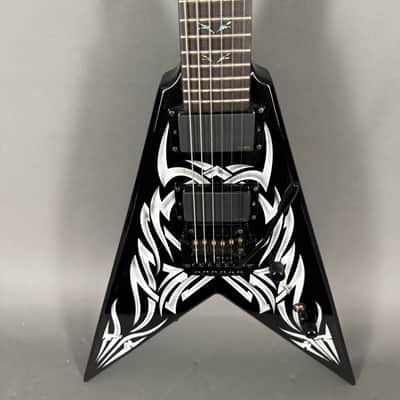B.C. Rich Kerry King Signature KKV Tribal Flying V Black Korea image 5