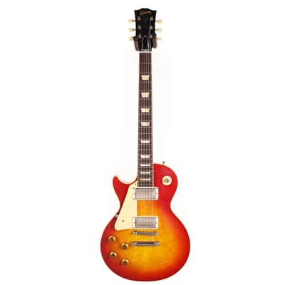 Gibson Custom Shop 1958 Les Paul Reissue Left-Handed Washed Cherry Sunburst VOS image 3