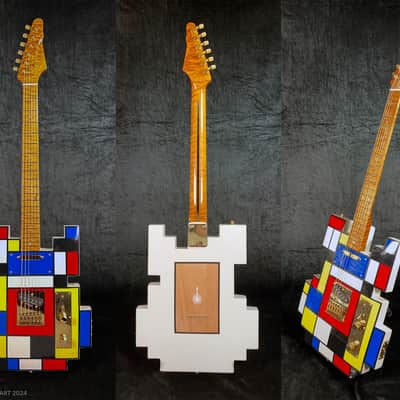 Custom Mondrian Tele by Conner Guitart image 4