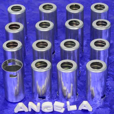 12 Pure Aluminum Medium Nine Pin J-Slot/Bayonet Spring Loaded Tube Shields For 12AX7 New image 2