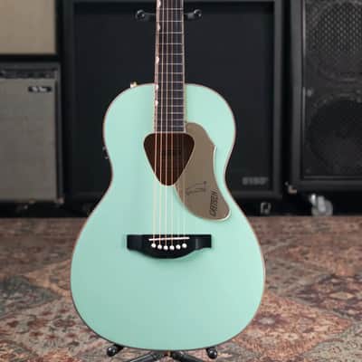 Gretsch G5021E Rancher Penguin Parlor Acoustic/Electric Guitar - Mint Metallic image 3