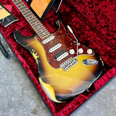Fender LTD 1967 Stratocaster HSS Heavy Relic HREL Custom Shop strat 2022 - Sunburst image 2
