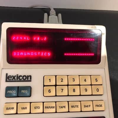 Lexicon 224XL Digital Reverberator with LARC Remote 1980s - Black / White Remote image 7