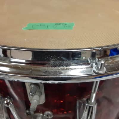 Premier Marching Snare 14x12" 1980s - Red image 5