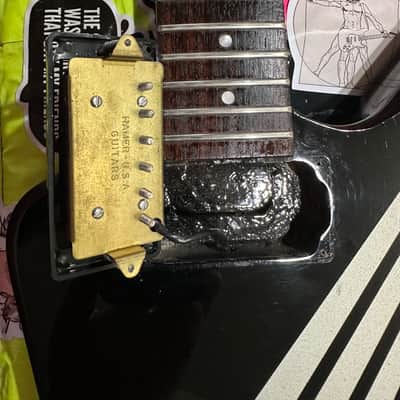 Hamer Blitz 1983 - Black Silver Graphic image 9