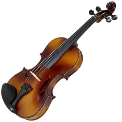 3/4 Solid Wood Student Violin w Case/Bow/Rosin/String/Fingerchart/Mute image 3