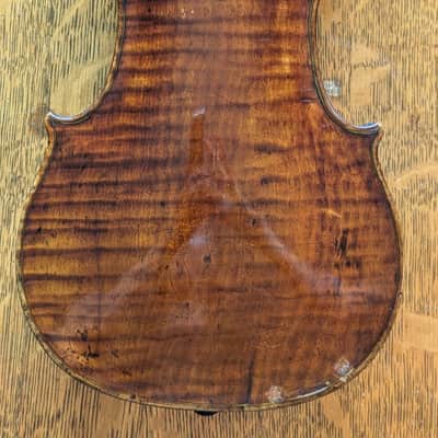 Antique Bohemian fiddle violin Late 1800s - Dark image 2