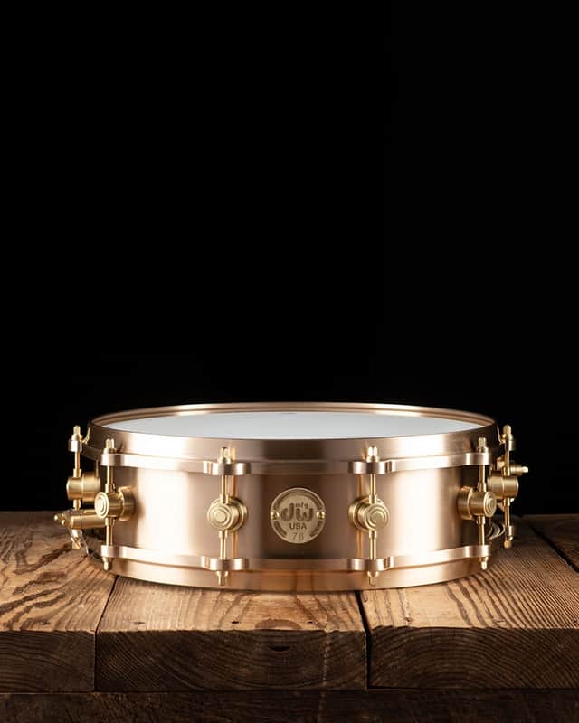 DW 4"x14" True-Cast Bronze Snare Drum image 1