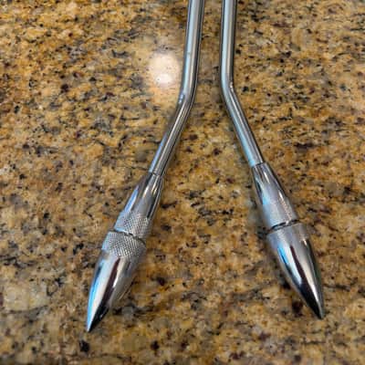 Ayotte Gull Wing Bass Drum Spurs 1998 VGC Chrome image 4