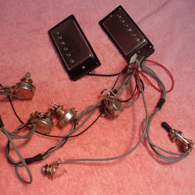 Hagstrom HJ50 Humbucker Pickups + Complete Wiring Harness Hollowbody image 1