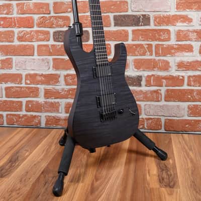 ESP Signature Series Jon Donais Flamed Maple Top See Thru Black Satin 2008 w/OHSC image 3
