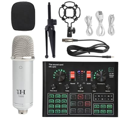 Sound Card Full Set Of Condenser Wireless Microphone Suit Bm800 Microphone image 10