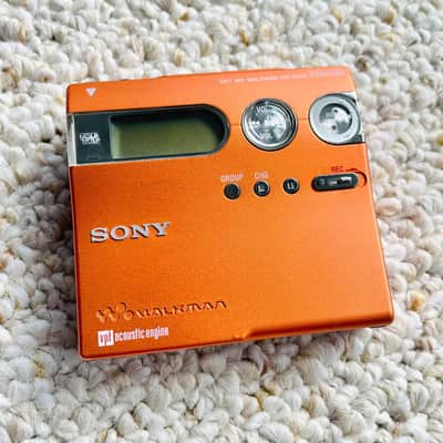 Sony MZ-N910 Walkman MiniDisc Player, Super Rare EX Orange ! Working ! image 2