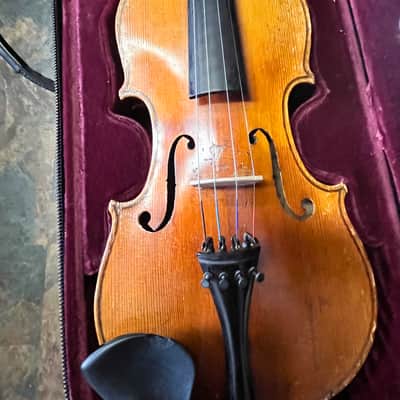 Unbranded German made 4/4 full size violin 20th century - Natural image 6