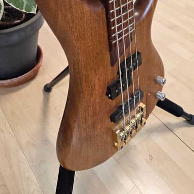 1995 Ibanez SR1000 Custom PJ Precision Jazz Bass Häussel and Lollar Custom Pickups MIJ FujiGen Wenge Bubinga Neck Stained Oil Natural Mahogany Japanese Japan Prestige SDGR Soundgear SR 1000 Bass Guitar image 10