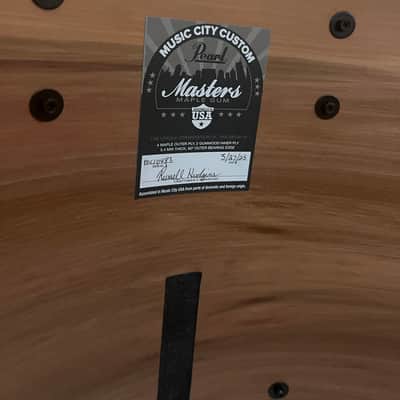 Pearl Masters Music City Custom/Maple Gum 2024 - Snow White Glass Glitter image 9