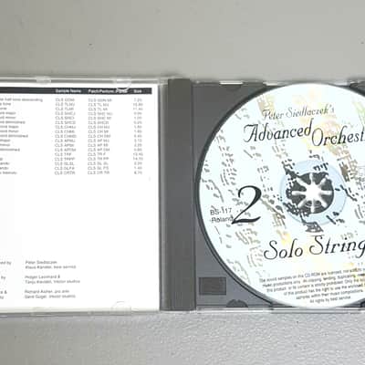 Roland Sampler CD Rom Library - S-770/750/760 - Peter Siedlacsek's Andvanced Orchestra Vol 2 - Solo Strings image 2