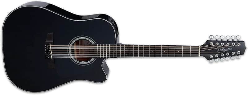 Takamine G Series GD30CE-12 Dreadnought 12-String Acoustic-Electric Guitar Black image 1