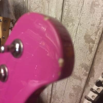 Jaxville ST1PPPK Pink Stratocaster Style Guitar SSS Set-up image 7