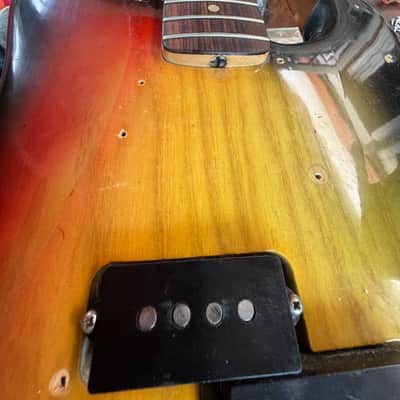 1975 Fender Precision Bass- Sunburst Plays and sounds great! image 6