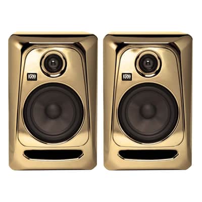 KRK Rokit RP5G3 5" Powered Limited Edition Gold Studio Monitor Speakers Pack image 2