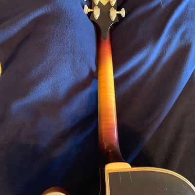 D'Angelico New Yorker 1954 Amber Sunburst w/original Lifton hardshell case image 12