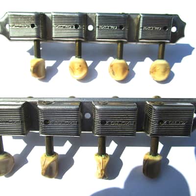 Kluson Deluxe Mandolin Tuners 1950's, USA, Nickel Silver, Need Buttons image 2