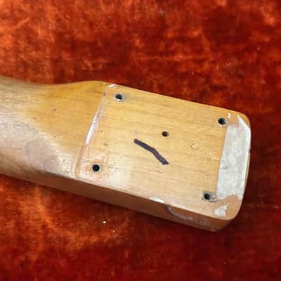 Vintage Fender Jaguar Body & Neck 1963 Stripped Candy Apple Red Pre CBS Clay Dots Brazilian Rosewood image 15