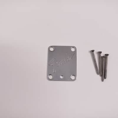 1987-1988 Vintage Fender Stratocaster Plus Neckplate w/Original Screws 1989 1990 1991 1992 1993 image 2