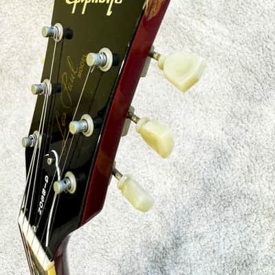 Epiphone Les Paul Standard Made in Japan Open Book Headstock (Japanese Domestic) 1998 - Cherry Burst image 11