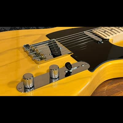 Good Land Pickups Tele Set: Pickups, Loaded Control Plate, and White Pickguard image 9