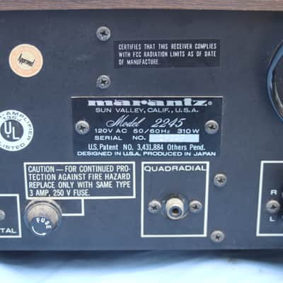 Marantz 2245 receiver 1970's - Silver image 7