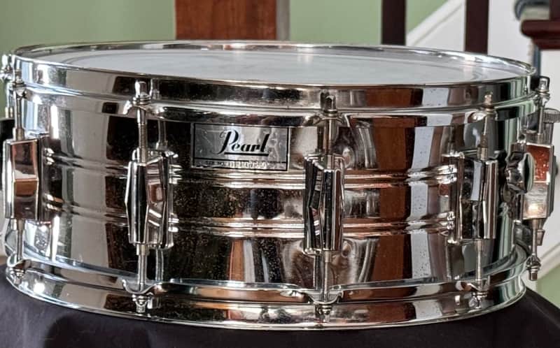 Pearl 5 x 14" Steel Shell Snare Drum 10 Lug image 1
