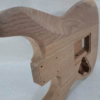 Unfinished Walnut HSS guitar body - for Fender Strat Stratocaster neck Floyd Rose J1981 image 7