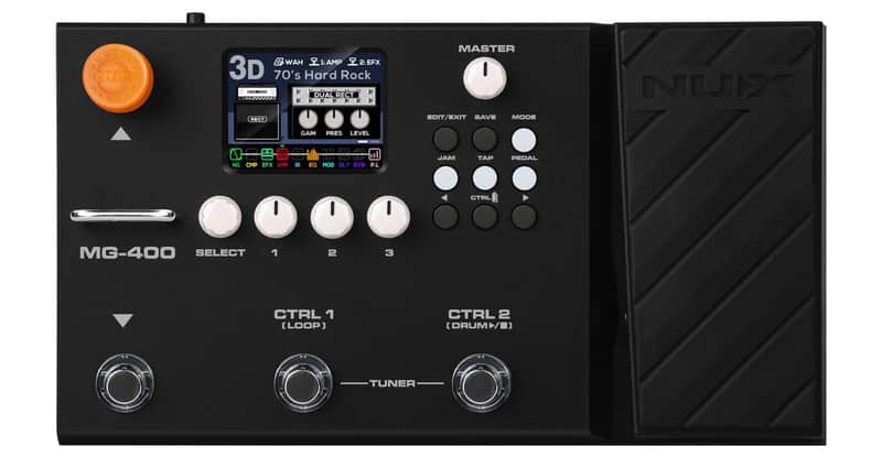 Open Box NUX MG-400 Modeling Guitar & Bass Processor Multi Effects Pedal image 1