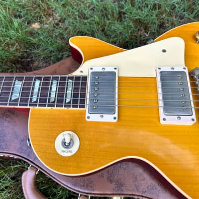 Used 2023 Gibson Custom R8 Les Paul ‘1958’ Reissue Lemonburst w/ OHSC + Paperwork image 5