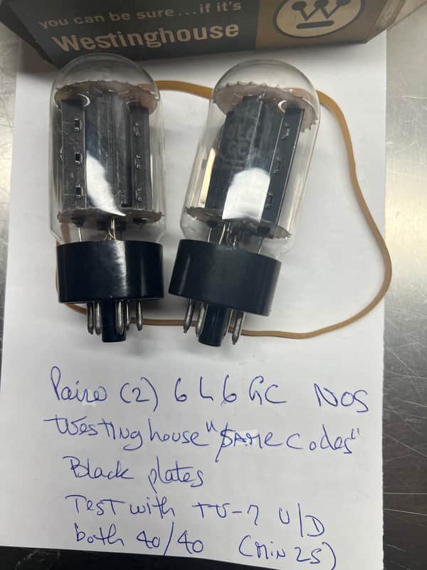 Westinghouse 6L6GC Pair image 1