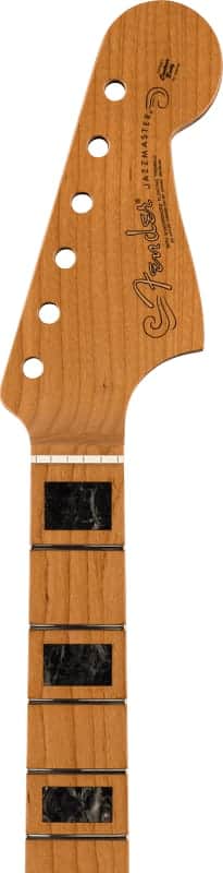 Fender Roasted Jazzmaster Neck, Block Inlays, 22 Medium Jumbo Frets, 9.5 inch Radius, Maple Modern C Shape image 1