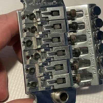 2000's Jackson Dinky Guitars JT-580LP Lefty Left Handed Chrome Licensed Floyd Rose Tremolo Guitar Bridge & Arm image 23
