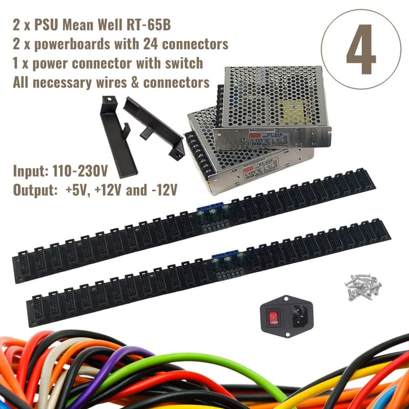 2x65W PSU / 2x24 busboard • PSU kit for Eurorack Case image 1