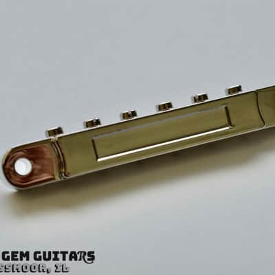 New! Gibson OEM ABR-1 Bridge with posts and thumbwheels - ABS Saddles - Nickel Finish fits Les Paul Standard, ES-335, SG Standard and others! Tune-a-Matic image 11