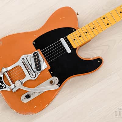 Telecaster Partscaster MJT Relic Copper Lacquer w/ Fender Licensed Neck, Lollar, Bigsby B16 & Case image 1