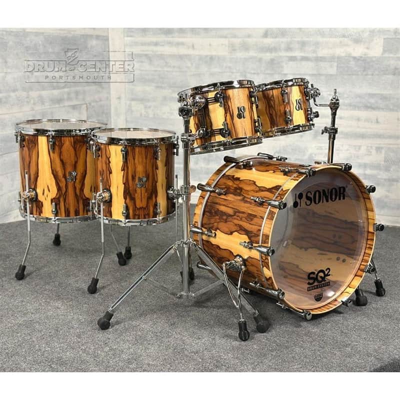 Sonor SQ2 Beech 5pc Drum Set African Marble Semi Gloss image 1